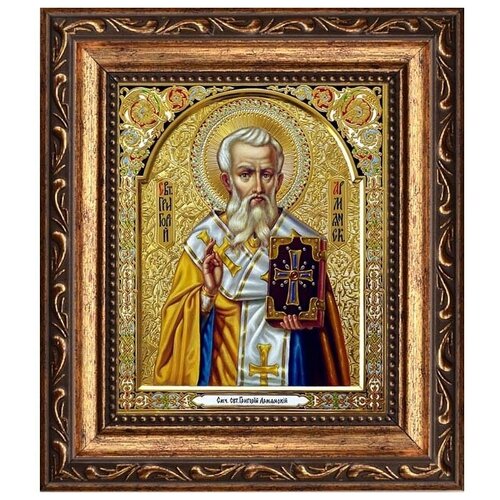 Григорий Армянский, просветитель Великой Армении, Священномученик. Икона на холсте. ручка именная григорий