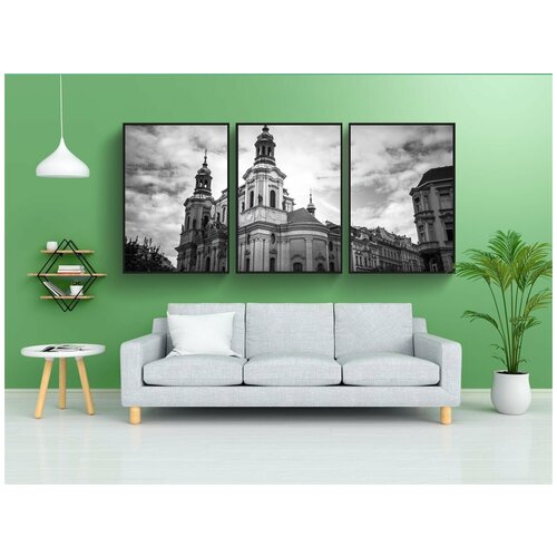 фото Набор модулных постеров для интерьера "никольская церковь, орлой, ул" 60x90 см. в тубусе, без рамки lotsprints