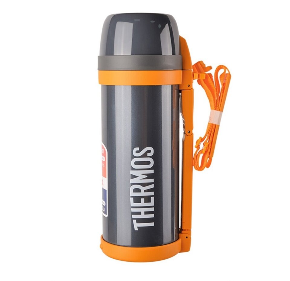 Термос Thermos из нержавеющей стали Fdh-2005 Grey Stainless Steel Vacuum Flask 2л, Китай