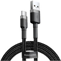 Кабель Baseus USB - USB Type-C (CATKLF-B09/BG1/B91) 1 м, черный/серый