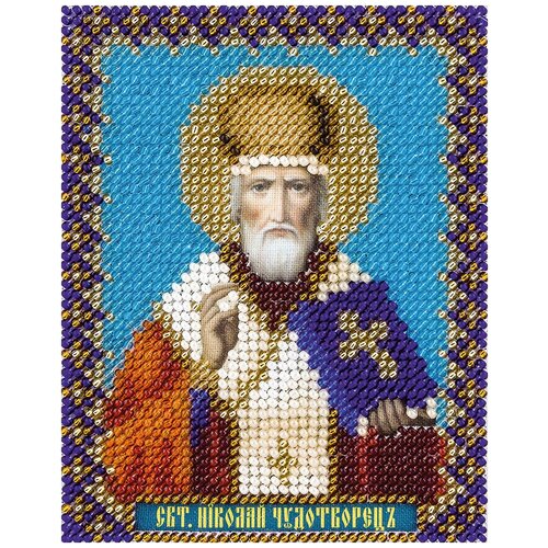 фото Набор для вышивания panna cm-1338 ( цм-1338 ) икона святителя николая чудотворца 1 шт.