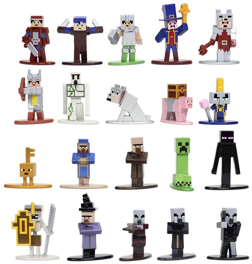 Фигурки Jada Toys Nano Metalfigs Minecraft Wave 4 32329, 20 шт.