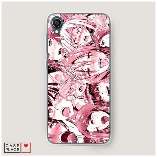 фото Силиконовый чехол "ахегао розовые тян" на asus zenfone live l1 za550kl / асус зенфон лайв л1 za550kl case place