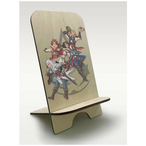 Подставка для телефона c рисунком УФ игры Assassin's Creed Синдикат (Syndicate, Абстерго) - 460