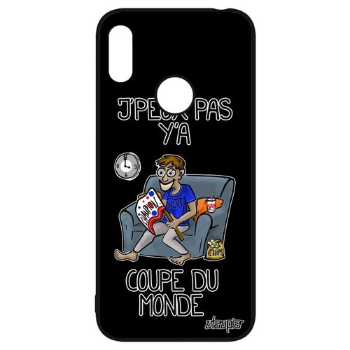 фото Противоударный чехол на мобильный // huawei y6 2019 // "не могу - кубок мира!" болельщик прикольный, utaupia, черный