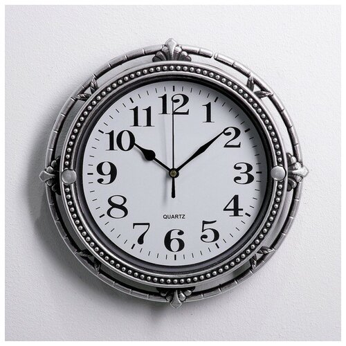 фото Часы настенные, серия: интерьер, "кору", хромированные, d=27 см mikimarket