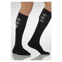 Гольфы Relaxsan Basic Cotton Socks British с рисунком мужские 1-го класса компрессии с хлопком, 820 (Мужские, Закрытый, 6 размер, Серый)