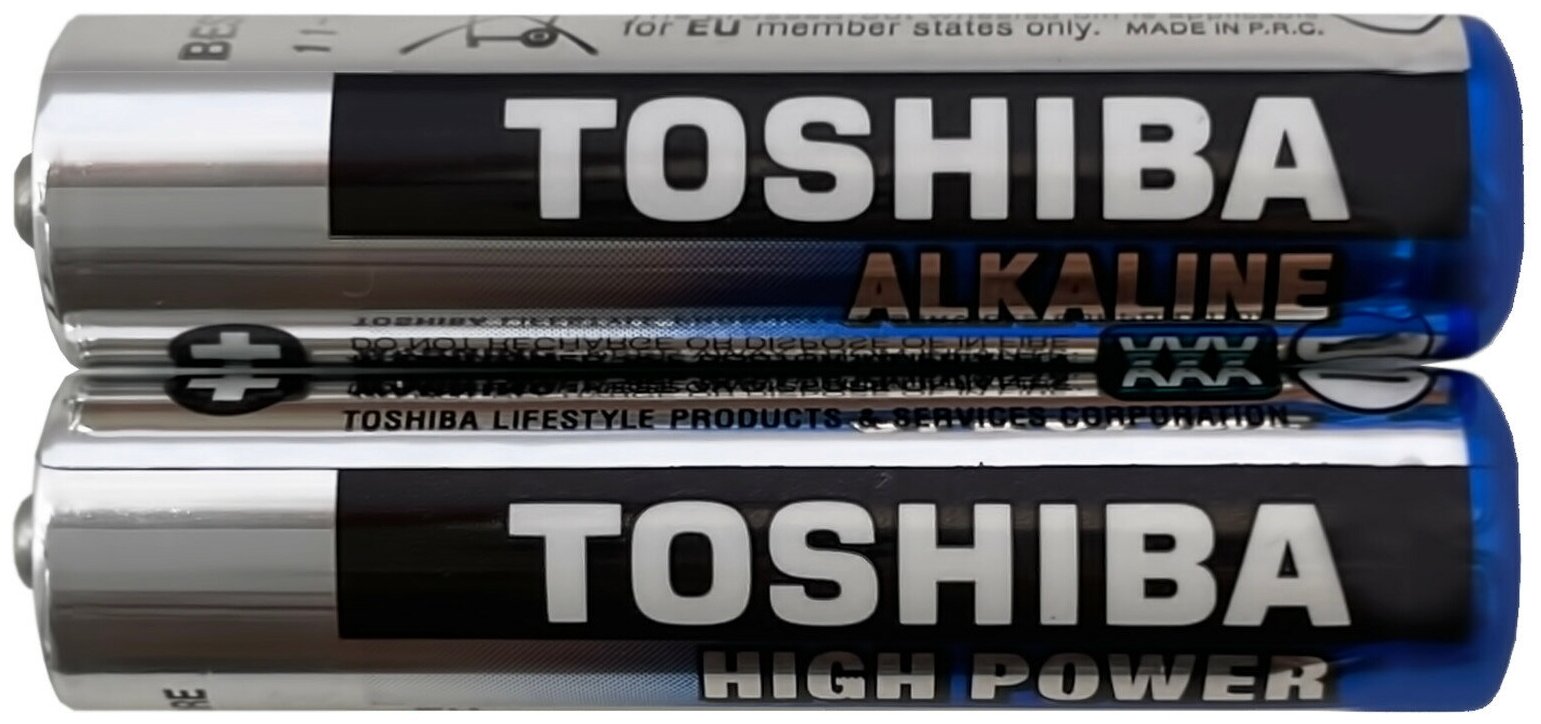 Батарейки Toshiba High Power Alkaline LR03GCP SP-2, спайка 2 шт.