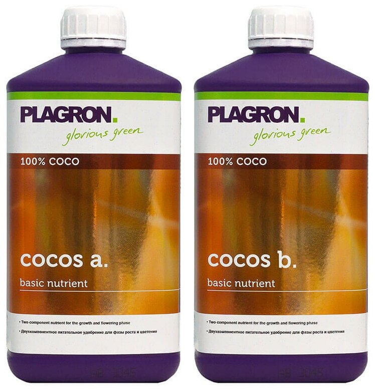 Удобрение минеральное для кокосового субстрата Plagron Cocos A+B 1 л - фотография № 4