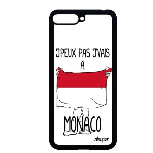 фото Чехол на смартфон // huawei y6 2018 // "еду в монако" туризм надпись, utaupia, белый