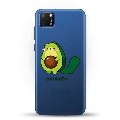 фото Силиконовый чехол авокадо-кот на honor 9s andy & paul