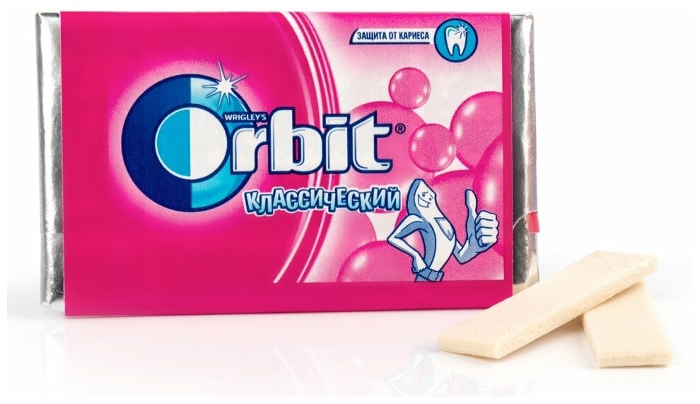 Жевательная резинка Orbit / Орбит Детский Классический без сахара 10.2 г (20 штук) - фотография № 3