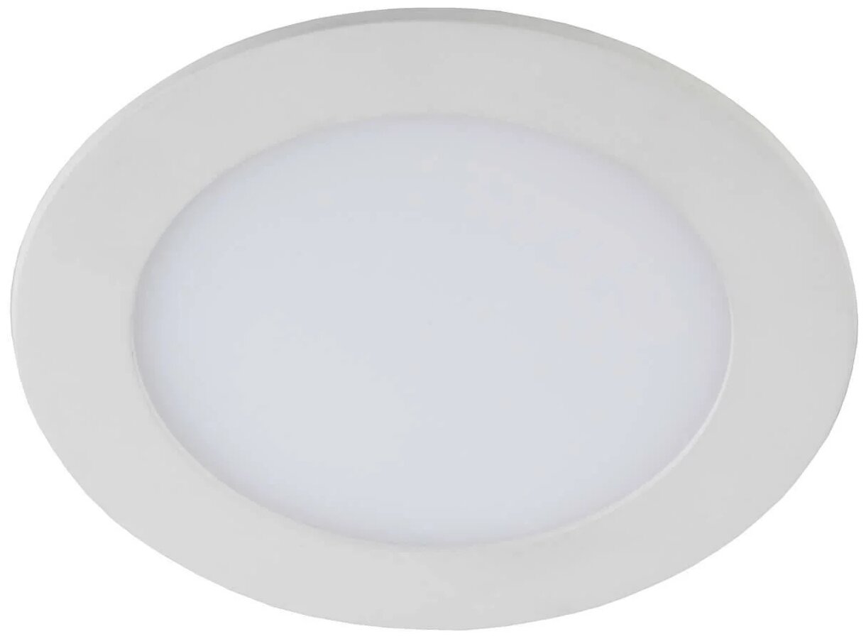 Светильник ЭРА 1-18-6K, LED, 18 Вт, 6500, холодный белый, цвет арматуры: белый, цвет плафона: белый