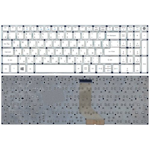 Клавиатура для ноутбука Acer Aspire E5-573 / Nitro VN7-572G VN7-592G белая клавиатура для ноутбука acer aspire e5 573 e5 722 f5 571 a315 черная с подсветкой