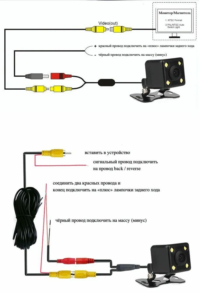 Камера заднего вида MyLatso для автомобиля 756х720 HD 170 градусов