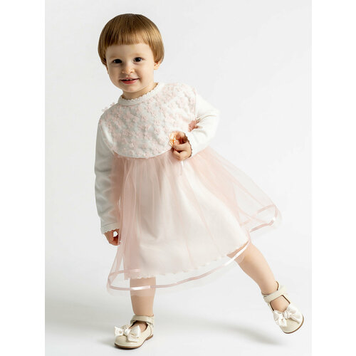фото Платье rebelpro, хлопок, нарядное, размер 80-86, розовый