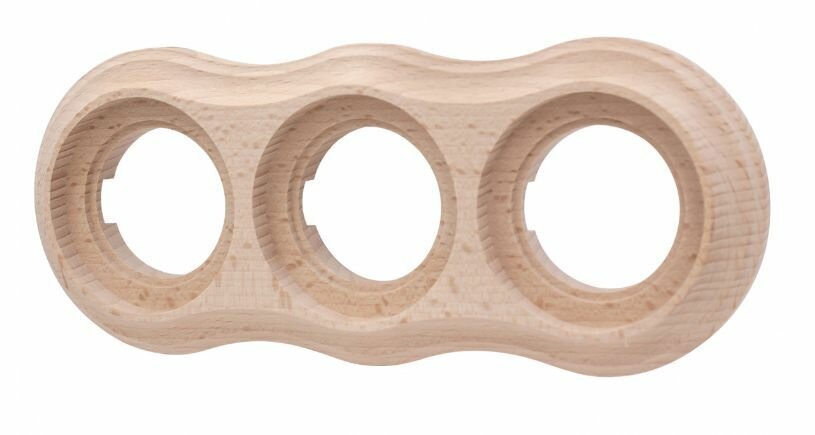 фото Ретро рамка 3 поста, дерево натурэль, серия Пиластро, Bironi