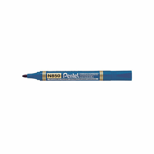 Pentel Маркер перманентный 4.2 мм пулевидный 12 шт. N850-CE синий pentel маркер перманентный paint пулеобразный наконечник белый 4 5 мм