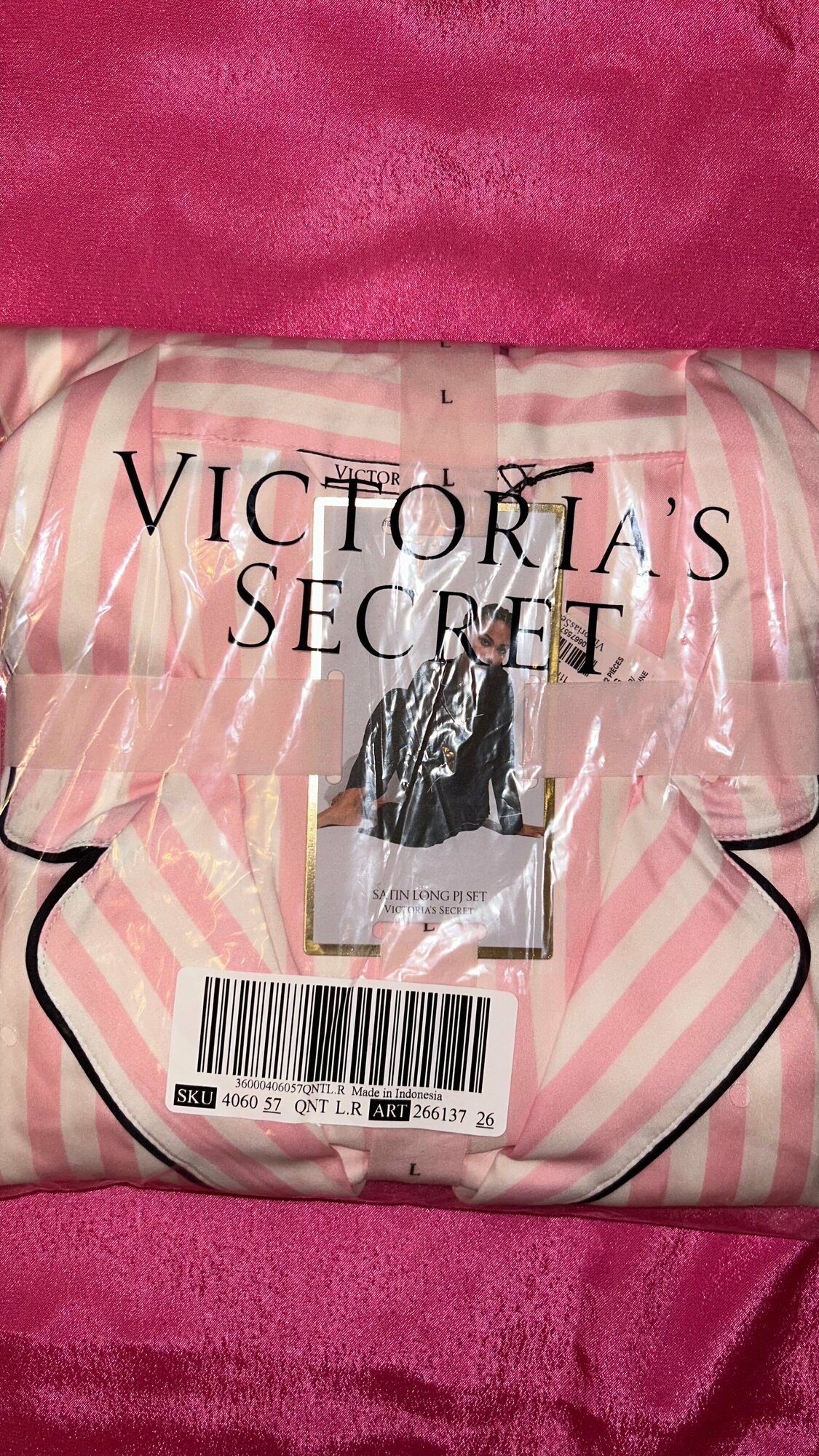 Пижама сатиновая длинная Victoria’s Secret - фотография № 5