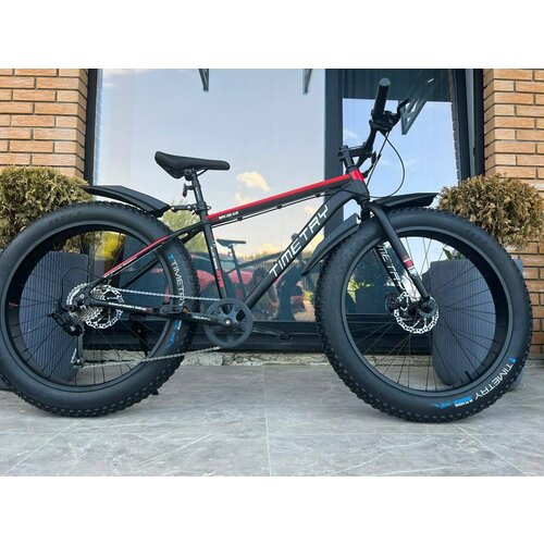 Велосипед фэтбайк Fatbike TimeTry тт089 26колеса Спортивный Вездеход подростковыйвзрослый Унисекс серыйкрасный 2530000₽