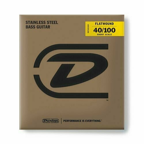 Dunlop DBFS40100S Flatwound Short Scale Комплект струн для бас-гитары