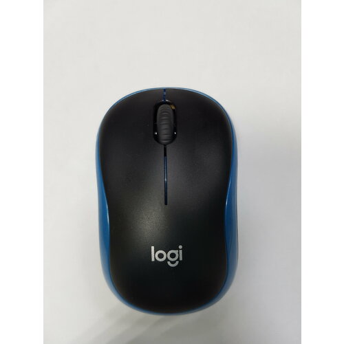 Мышь Logitech M185 Wireless Mouse USB 3btnRoll уменьшенная синий 305700₽