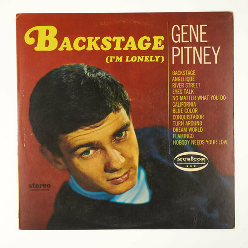 Gene Pitney - Backstage / Винтажная виниловая пластинка / Lp / Винил виниловые пластинки galactic records lil tecca virgo world lp