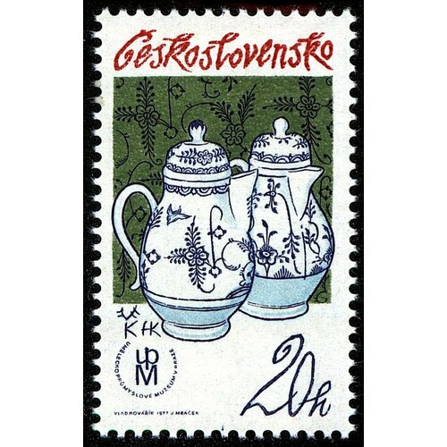 (1977-028) Марка Чехословакия Керамические кувшины , III O 1989 028 марка чехословакия желтобрюхая жерлянка охрана природы амфибии ii o