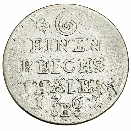 Германия, Пруссия 1/6 талера 1765 г. клуб нумизмат монета 1 4 талера пруссии 1768 года серебро в фридрих