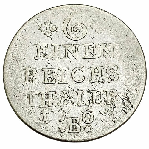 Германия, Пруссия 1/6 талера 1765 г. клуб нумизмат монета 1 6 талера саксонии 1861 года серебро в