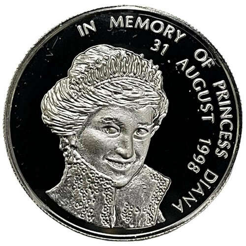 ниуэ 1 доллар 1997 г в память о принцессе диане Замбия 1000 квач 1998 г. (В память о Принцессе Диане - Принцесса Диана) (PP)