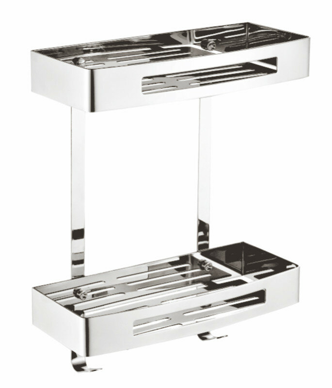 Полка для ванной Azario двухэтажная AZ-170-2