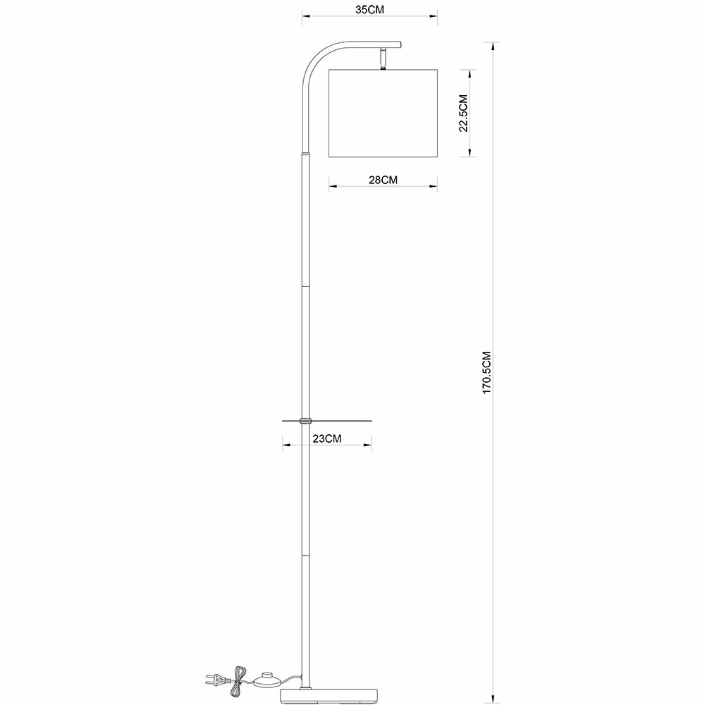 Торшер Arte Lamp CONNOR A2102PN-1WH - фото №10