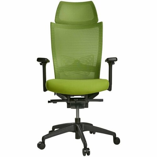 Офисное кресло SCHAIRS ZENITH ZEN2-М01B обивка сетка/ткань, механизм качания синхронный, сиденье слайдер, 3D подлокотники зеленый