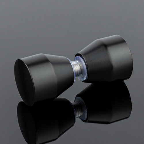 Ручка кноб круглая, черный матовый, sus304