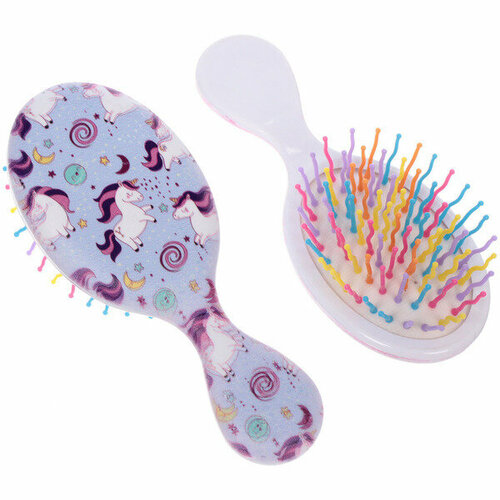 Расческа массажная детская «MaMiKa», Единорожки, 13*5см (Разработка РЦ Восток, pvs коробка)