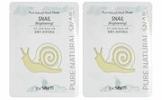 The Saem Маска на тканевой основе Pure Natural Mask Sheet, Snail Brightening, 2 шт