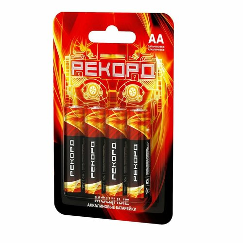 Элемент питания рекорд LR6 АА, 4шт