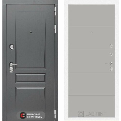 Входная дверь Labirint Платинум 13 Грей софт 960x2050, открывание левое входная дверь labirint платинум 13 графит софт 960x2050 открывание левое