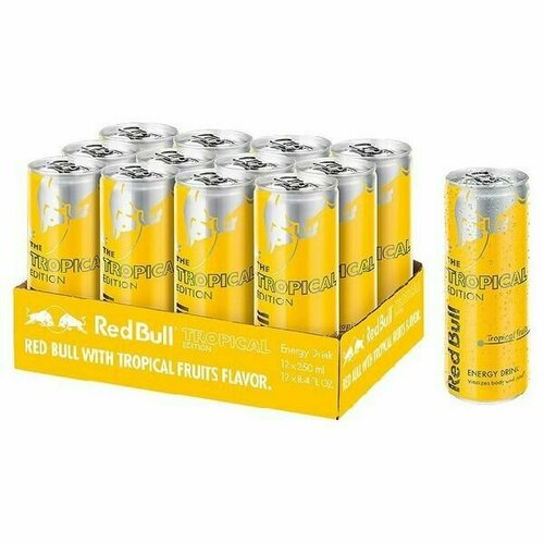 Red Bull тропический, энергетический напиток, 0,25л x 12 шт