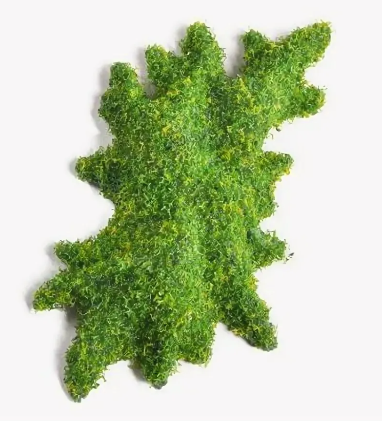 фото Fauna International Декорация для аквариума Зеленый мох, 11 см х 6 см х 2 см