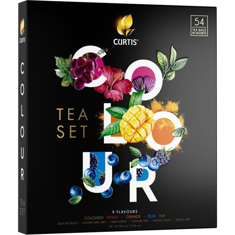 Набор чая Curtis Colour tea set 9 вкусов 54 пак - фото №6