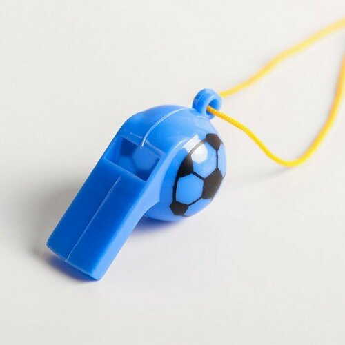 Свисток «Футбол» с веревочкой, цвета микс (комплект из 60 шт) свисток футбол с веревочкой цвета микс 12 шт