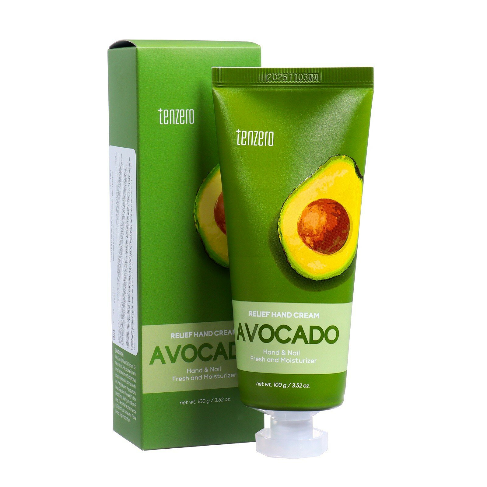 Крем для рук с экстрактом авокадо, 100г, TENZERO
