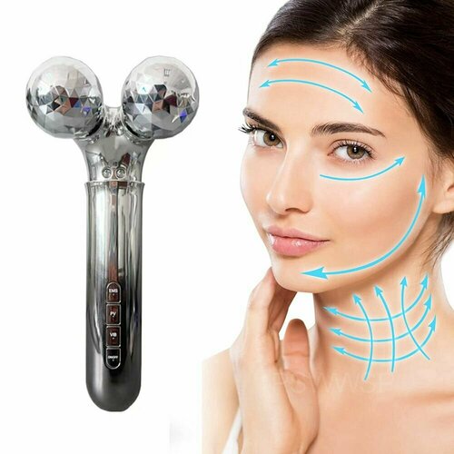 5D Микротоковый роликовый массажер для лица инструмент для ухода за кожей лица шеи глаз подарок для женщин 629200₽