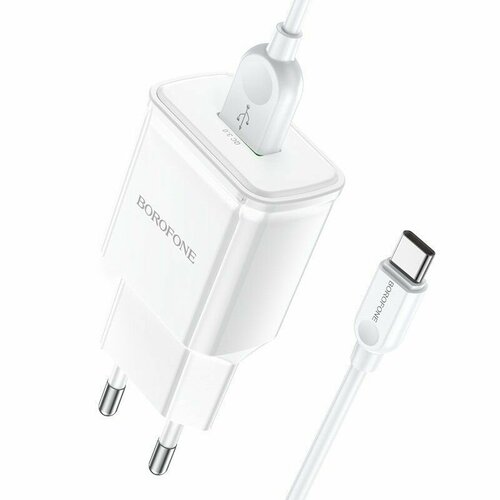 Адаптер Сетевой с кабелем BA59A Heavenly 2USB Type-C, 1 шт. адаптер сетевой с кабелем sc22ebl 2usb lightning 1 шт