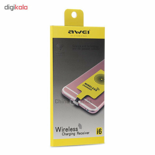 Адаптер для беспроводной зарядки Awei i6 power bank transmiter sticker -lightning power bank awei p75k