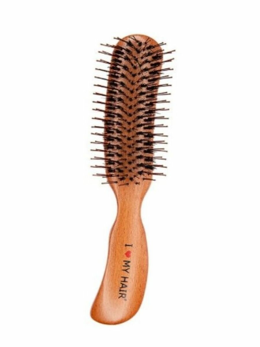 I love my hair Расческа для волос парикмахерская Shiny Brush деревянная