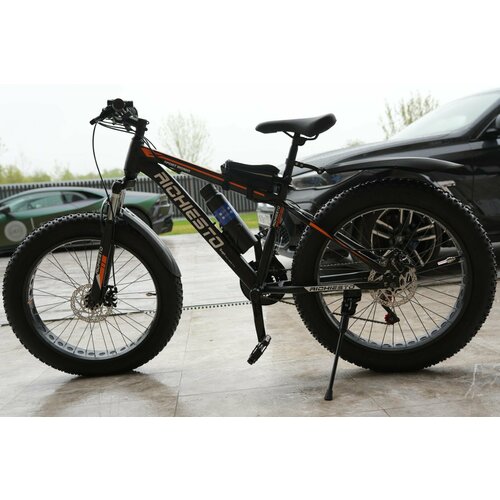 Велосипед Фэтбайк SPR Richiesto 24 Горный Спортивный Взрослый Подростковый черныйоранжевый 27200₽