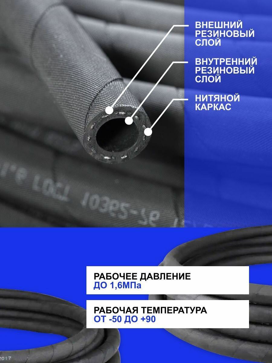 Рукав напорный МБС 6x14 10м
